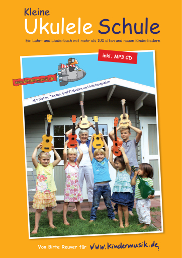Portada del libro «Die Kleine Ukulele Schule», de Netzwerk Kindermusik e.V.