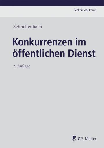 Portada del libro «Konkurrenzen im öffentlichen Dienst», de Helmut Schnellenbach