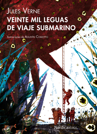 Portada del libro «Veinte mil leguas de viaje submarino», de Jules Verne