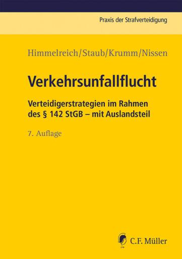 Portada del libro «Verkehrsunfallflucht», de Klaus Himmelreich, Carsten Staub