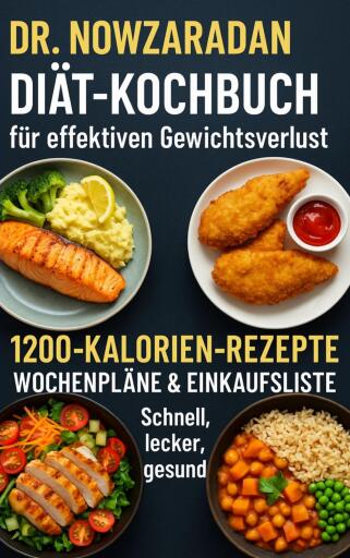 Dr. Nowzaradans Diät-Kochbuch für effektiven Gewichtsverlust: 1200-Kalorien-Rezepte, Wochenpläne & Einkaufsliste – schnell, lecker, gesund