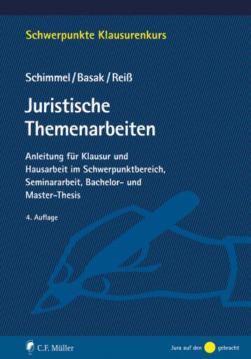 Portada del libro «Juristische Themenarbeiten», de Roland Schimmel, Denis Basak