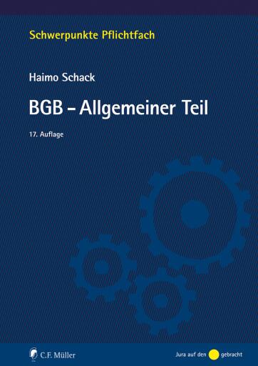 Portada del libro «BGB-Allgemeiner Teil», de Haimo Schack