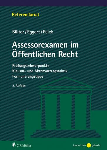 Portada del libro «Assessorexamen im Öffentlichen Recht», de Gerhard Bülter, Anke Eggert