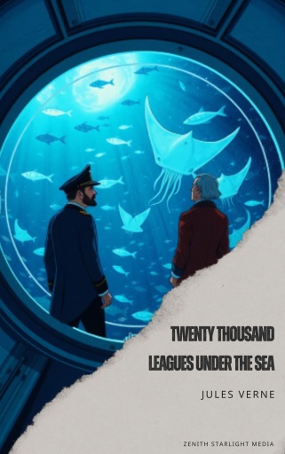 Portada del libro «Twenty Thousand Leagues Under the Sea», de Jules Verne
