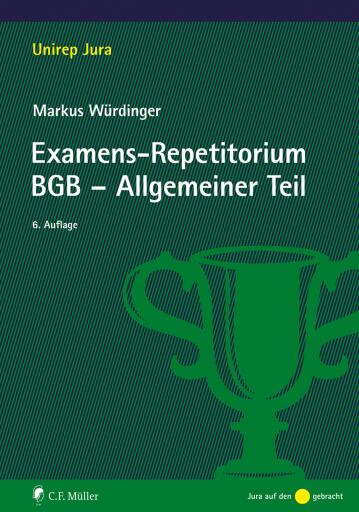 Portada del libro «Examens-Repetitorium BGB-Allgemeiner Teil», de Markus Würdinger
