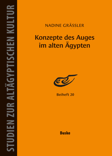 Portada del libro «Konzepte des Auges im alten Ägypten», de Nadine Gräßler