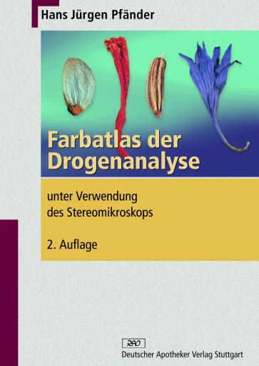 Portada del libro «Farbatlas der Drogenanalyse», de Hans Jürgen Pfänder