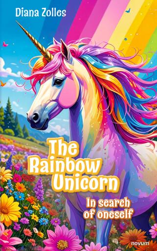 Portada del libro «The Rainbow Unicorn», de Diana Zolles