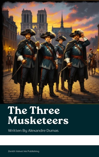 Portada del libro «The Three Musketeers», de Alexandre Dumas