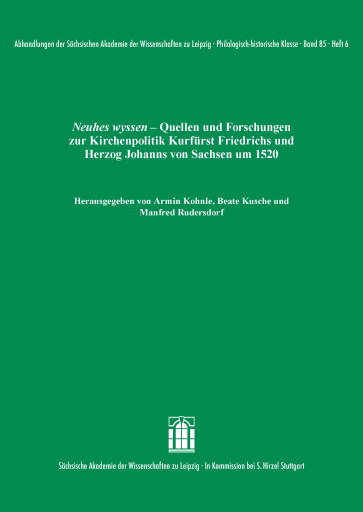 Portada del libro «Neuhes wyssen»