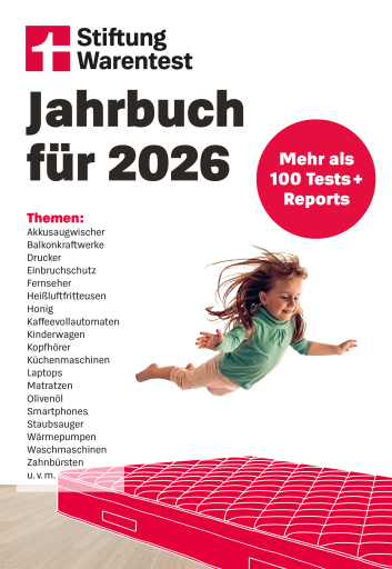 Stiftung Warentest Jahrbuch 2026 - Der Ratgeber für die besten Produkte und die optimale Kaufentscheidung, Überblick über zahlreiche Produkte mit ehrlichen Bewertungen