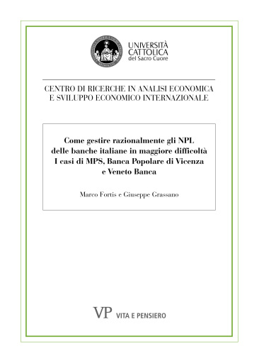 Come gestire razionalmente gli NPL delle banche italiane in maggiore difficoltà