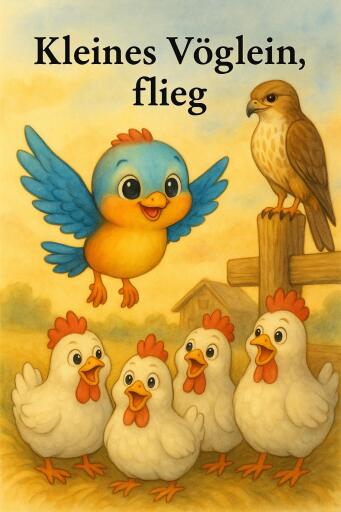 Portada del libro «Kleines Vöglein, flieg», de Steven Buchner