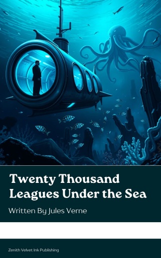 Portada del libro «Twenty Thousand Leagues Under the Sea», de Jules Verne