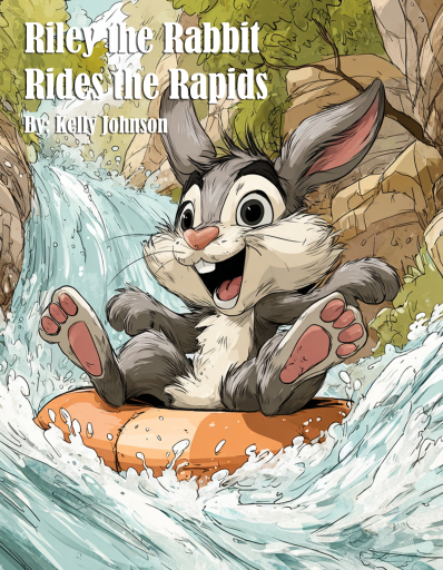 Portada del libro «Riley the Rabbit Rides the Rapids», de Kelly Johnson