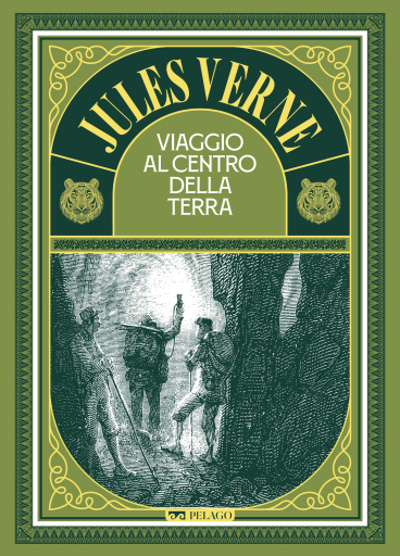 Portada del libro «Viaggio al centro della Terra», de Jules Verne