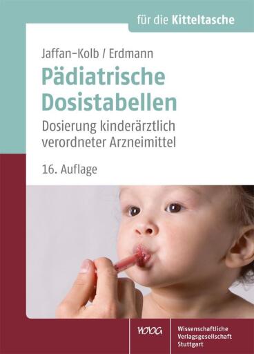 Portada del libro «Pädiatrische Dosistabellen», de Linda Jaffan-Kolb, Harald Erdmann