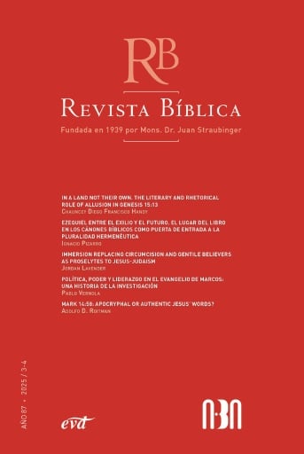 Revista Bíblica 2025/3-4 - Año 87