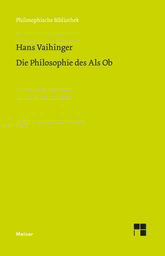 Die Philosophie des Als Ob