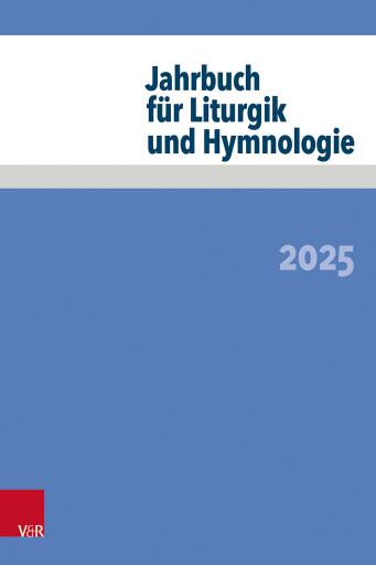Portada del libro «Jahrbuch für Liturgik und Hymnologie»