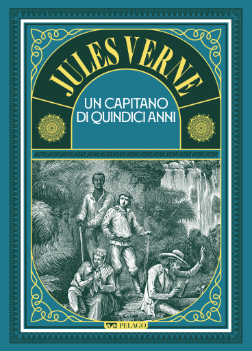Portada del libro «Un capitano di quindici anni», de Jules Verne