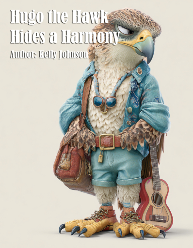 Portada del libro «Hugo the Hawk Hides a Harmony», de Kelly Johnson