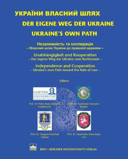 Portada del libro «Der eigene Weg der Ukraine / Ukraine's own Path»