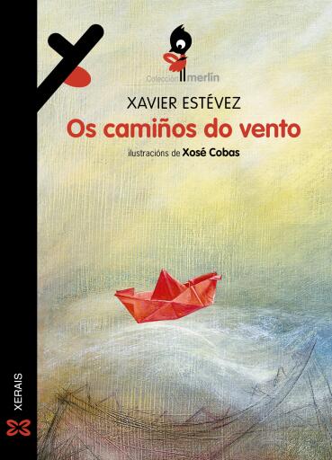Portada del libro «Os camiños do vento», de Xavier Estévez