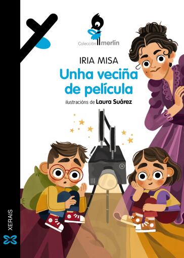 Portada del libro «Unha veciña de película», de Iria Misa