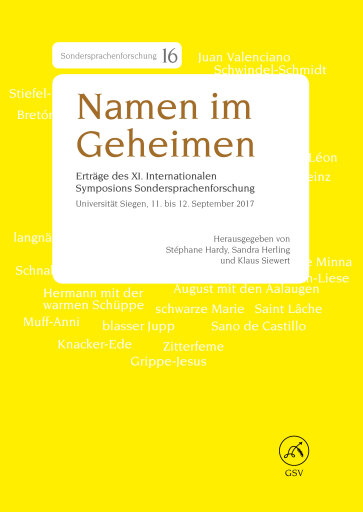 Portada del libro «Namen im Geheimen»