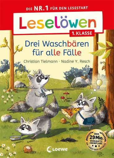 Leselöwen 1. Klasse - Drei Waschbären für alle Fälle