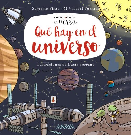 Portada del libro «Qué hay en el Universo», de Sagrario Pinto, María Isabel Fuentes Zaragoza