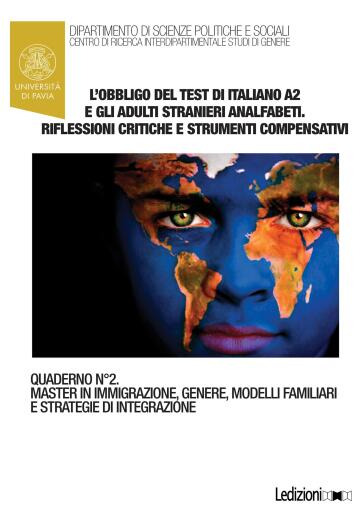 Portada del libro «L'obbligo del test di italiano A2 e gli adulti stranieri analfabeti. Riflessioni critiche e strumenti compensativi», de Arianna Poletti