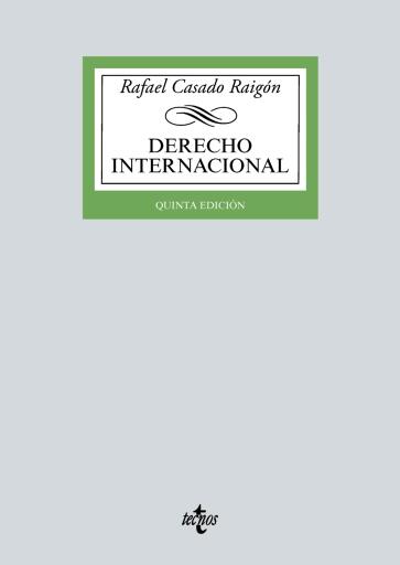 Portada del libro «Derecho Internacional», de Rafael Casado Raigón