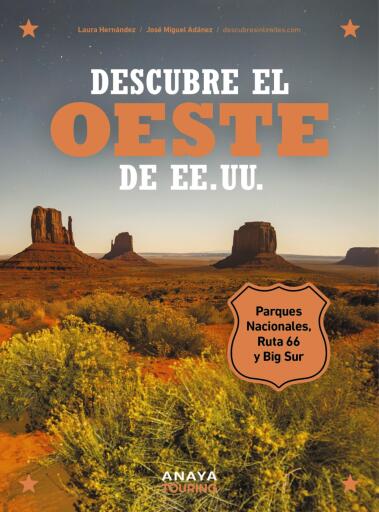 Portada del libro «Descubre el oeste de EE. UU.», de Laura Hernández Zamorano, José Miguel Adánez Soro