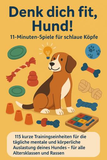 Denk dich fit, Hund! – 11-Minuten-Spiele für schlaue Köpfe(Ein liebevolles Geschenk für Familien, Senior:innen & Hundeliebhaber:innen)