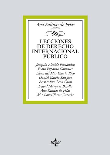Portada del libro «Lecciones de Derecho Internacional Público»