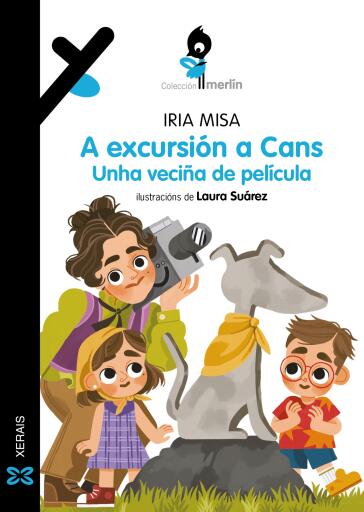 Portada del libro «A excursión a Cans. Unha veciña de película», de Iria Misa