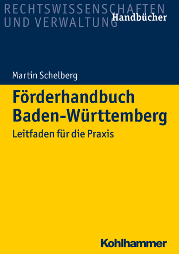 Portada del libro «Förderhandbuch Baden-Württemberg», de Martin Schelberg