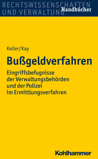 Portada del libro «Bußgeldverfahren», de Christoph Keller, Wolfgang Kay