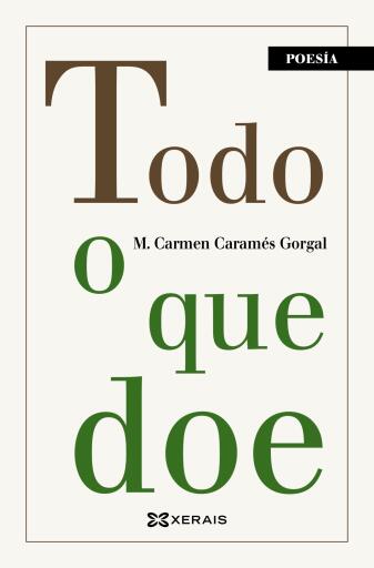 Portada del libro «Todo o que doe», de María Carmen Caramés Gorgal