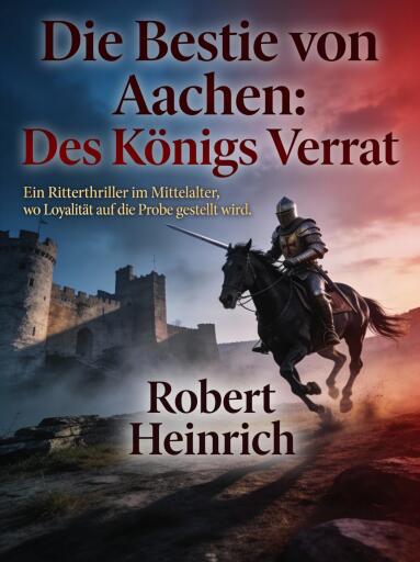 Portada del libro «Die Bestie von Aachen: Des Königs Verrat», de Robert Heinrich