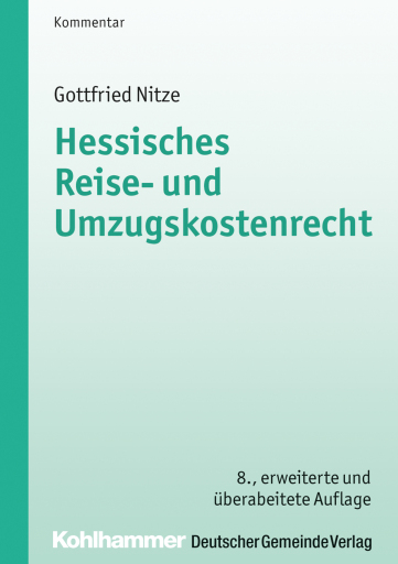 Portada del libro «Hessisches Reise- und Umzugskostenrecht», de Gottfried Nitze