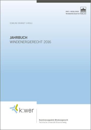 Jahrbuch Windenergierecht 2016