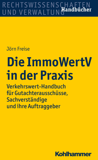 Portada del libro «Die ImmoWertV in der Praxis», de Jörn Freise