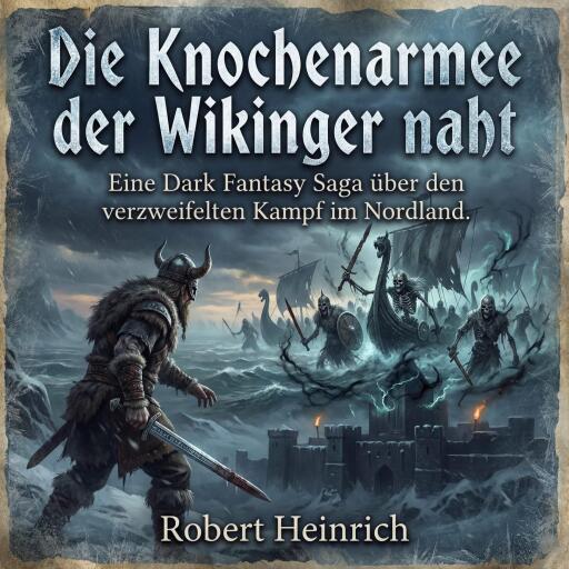 Portada del libro «Die Knochenarmee der Wikinger naht», de Robert Heinrich