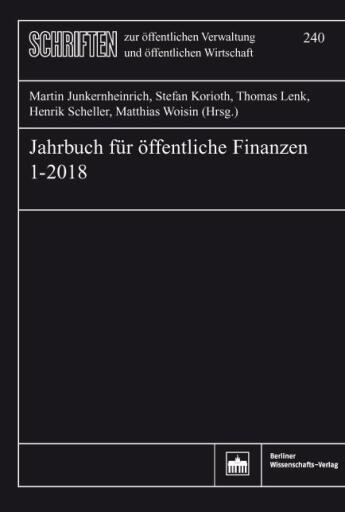Jahrbuch für öffentliche Finanzen (2018) 1