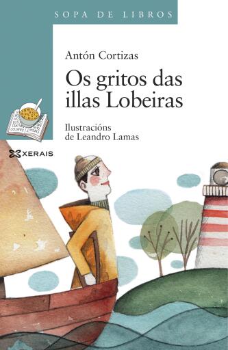Portada del libro «Os gritos das illas Lobeiras», de Antón Cortizas