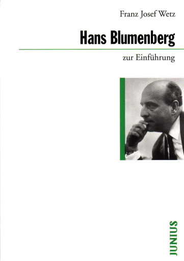 Portada del libro «Hans Blumenberg zur Einführung», de Franz Josef Wetz